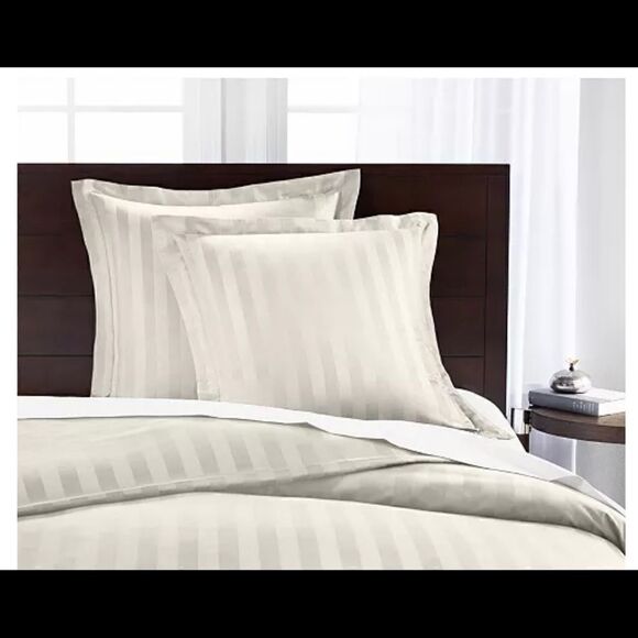 Charter Club Damask Stripe Cotton 550 Thread Count Euro
Sham and Queen Sham - Picture 3 of 4